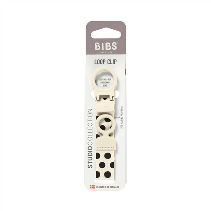 BIBS Schnullerband Studio Collection Punkte Schwarz