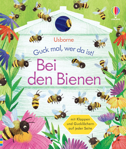 Usborne Kinderbuch mit Klappen und Gucklöchern: Bei den Bienen 3J+