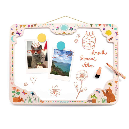 Djeco Magnettafel Kindermotive bunt abwaschbar 3J+