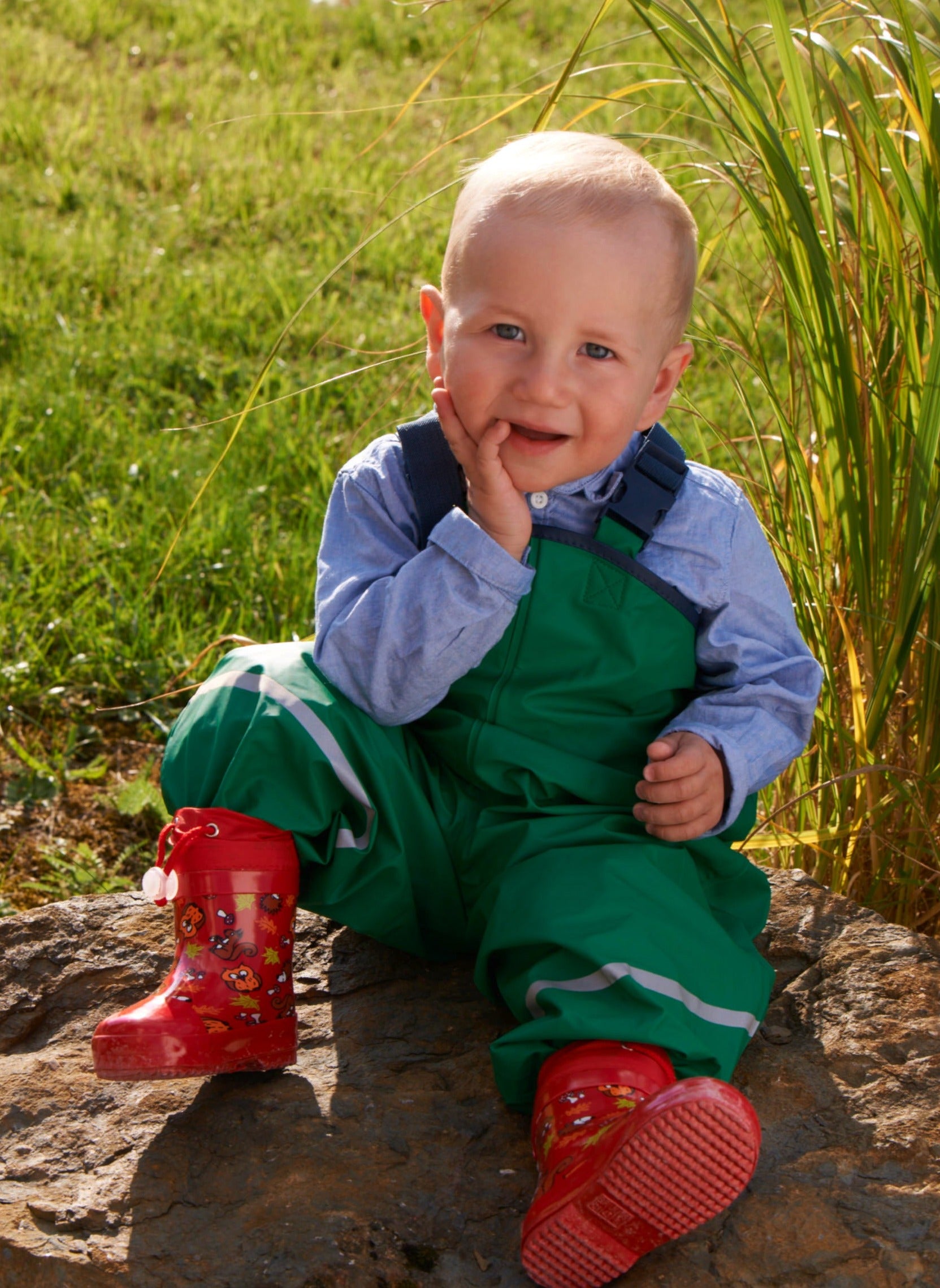 Playshoes Gummistiefel Halbschaft Waldtiere gefüttert