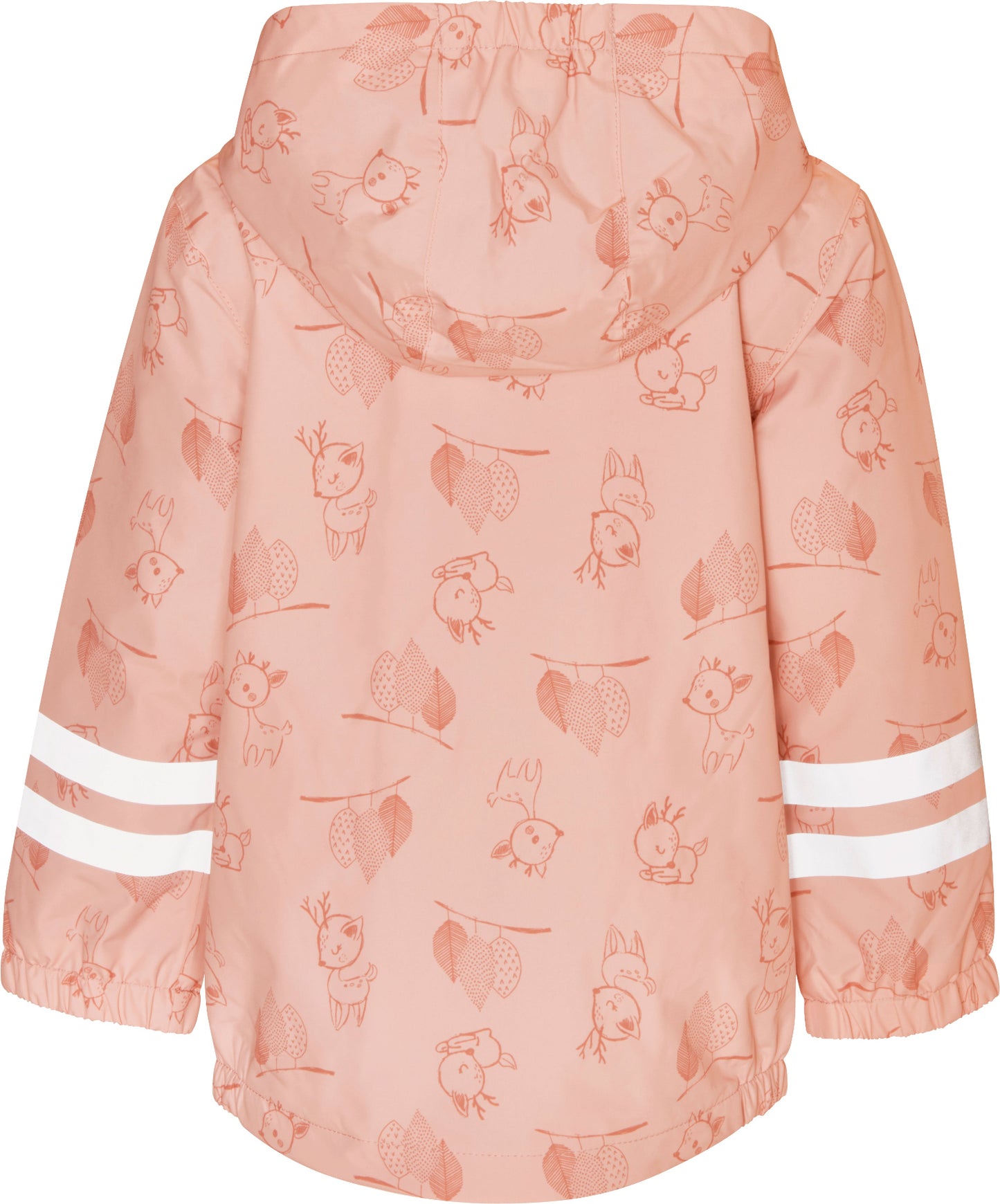 Playshoes Kinder Regenjacke Rehe Rosa Rückseite