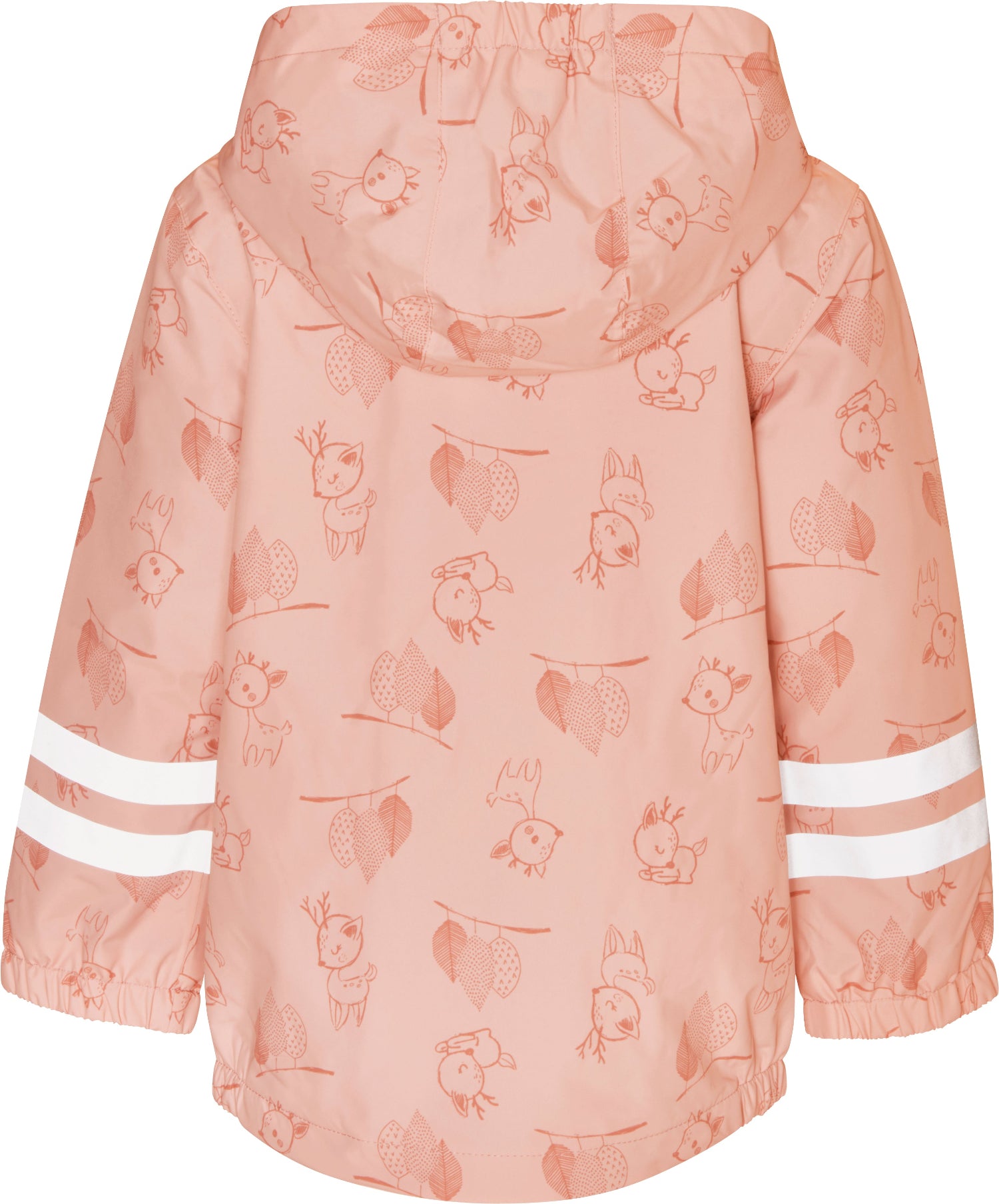 Playshoes Kinder Regenjacke Rehe Rosa Rückseite