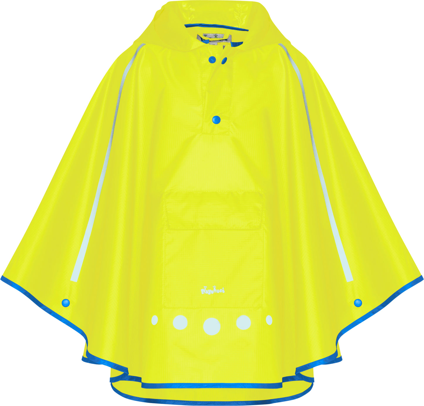 Playshoes Regencape Regenponcho Signalgelb mit Reflektorstreifen