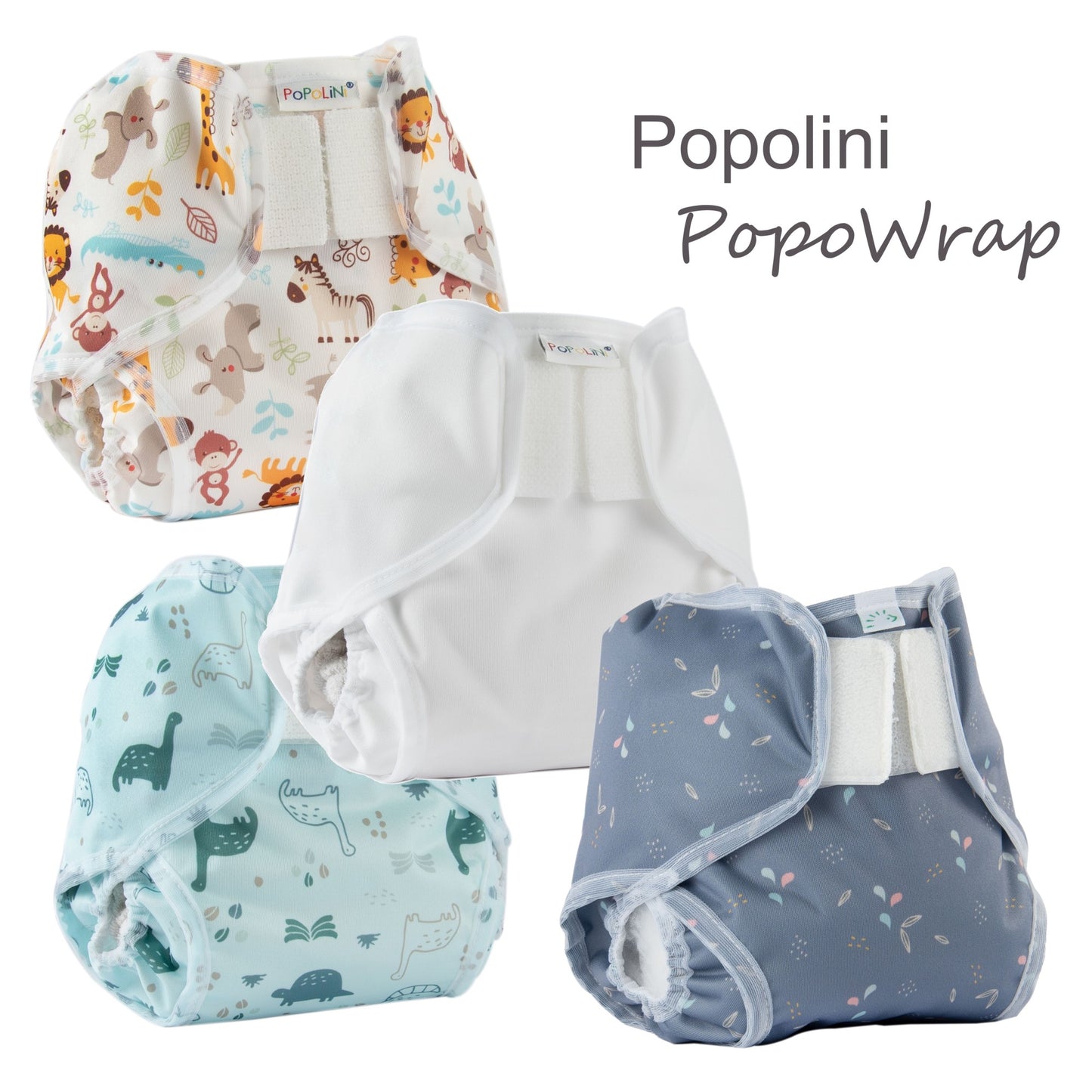 Popolini Klett Überhose PopoWrap für Stoffwindeln