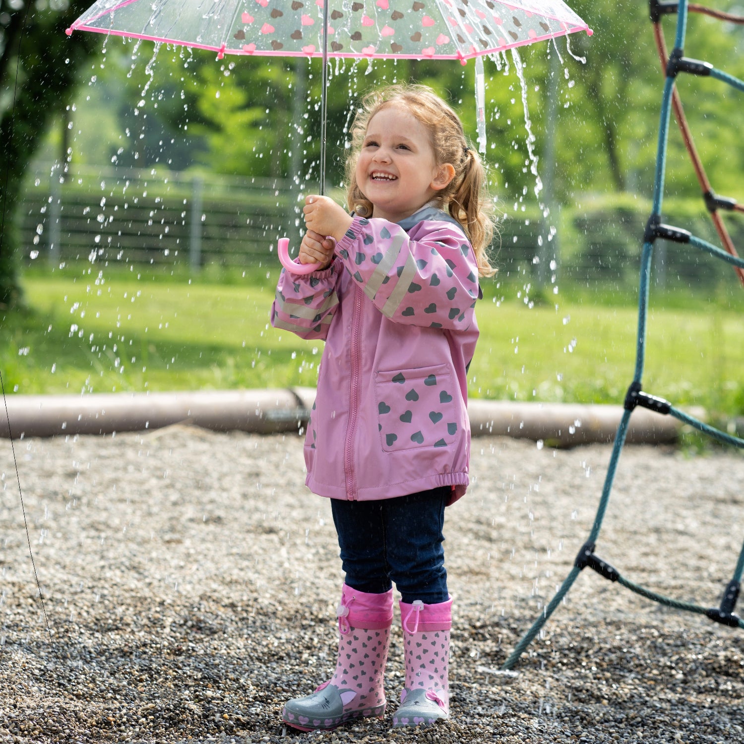 Playshoes Regenbekleidung Rosa Katze