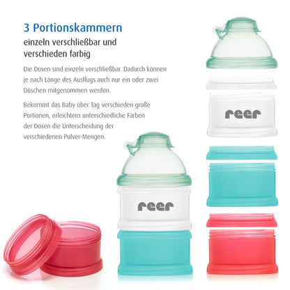 reer Milchpulverportionierer mit 3 Kammern