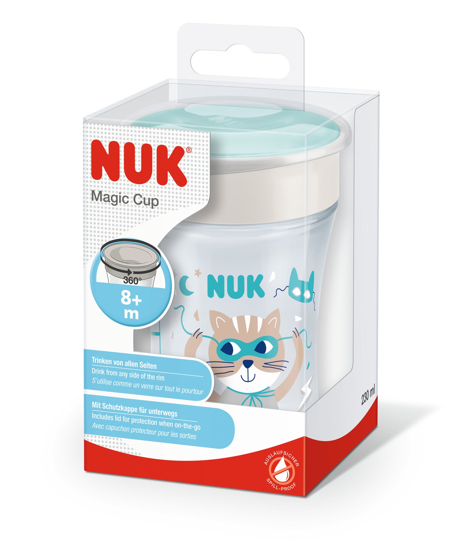 NUK 360° Magic Cup Trinklernbecher 230ml 8m+