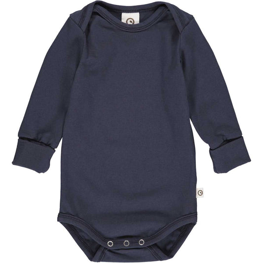 müsli Cozy me Langarm Babybody Boy Night Blue