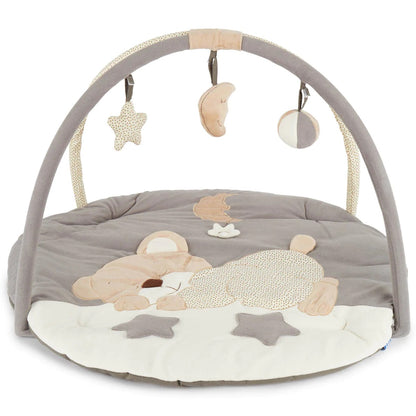 Bieco Baby Erlebnisdecke mit Babygym Bär Natur