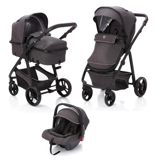 Fillikid Kinderwagen Set fillPanther Grau Melange