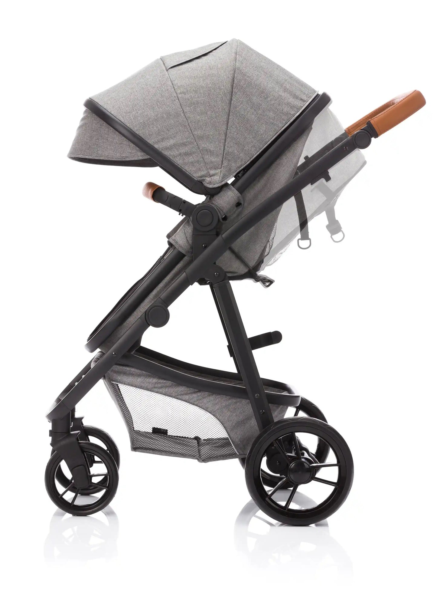 Fillikid Kinderwagen Set fillPanther Hellgrau Melange