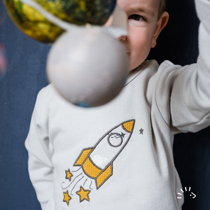 iobio Langarm Shirt Interlock Stardust Rakete