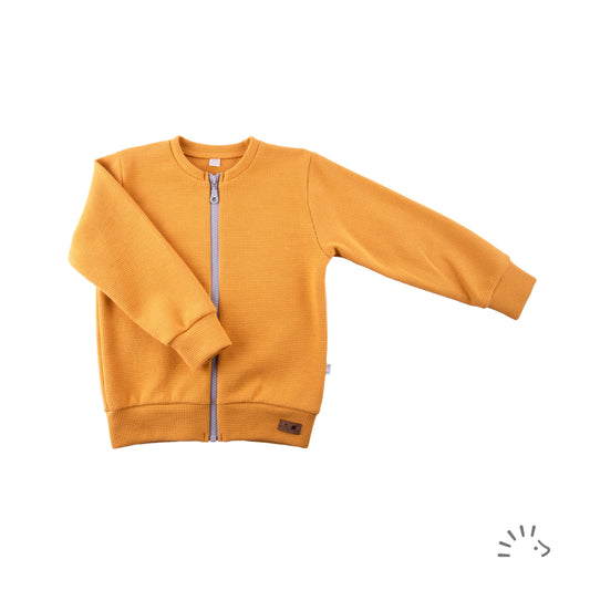 iobio Cardigan Weste mit Zipp Stardust Honey Gelb