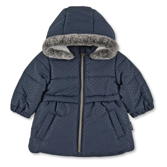 Sterntaler Winterjacke Wintermantel Pünktchen Dunkelblau