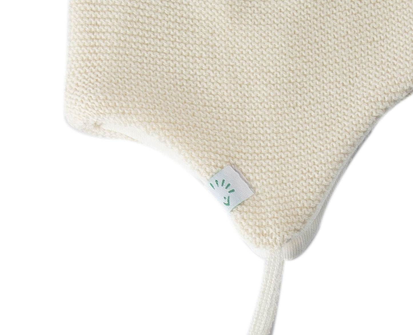 Iobio Baby Strickmütze Uni Ecru