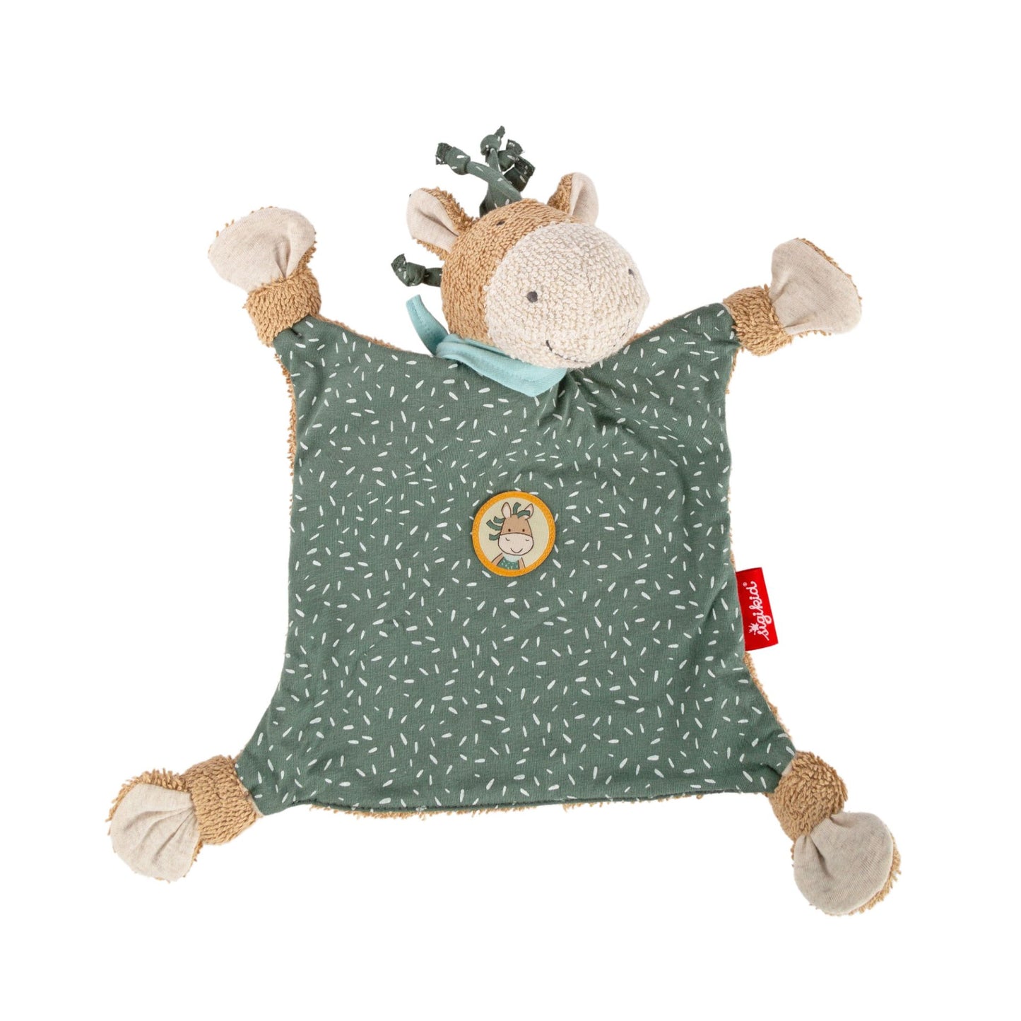 Sigikid Frottee Jersey Schmusetuch Pony Grün