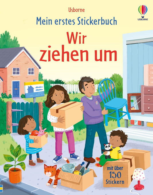 Usborne Kinder Stickerbuch: Wir ziehen um