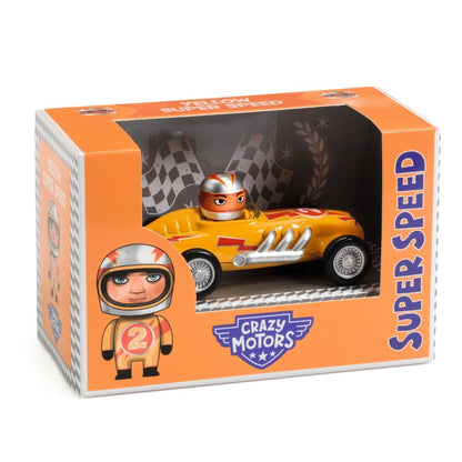 Djeco Blechauto Crazy Motors: Gelber Flitzer