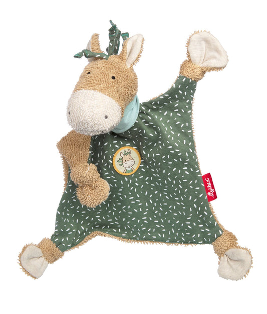 Sigikid Frottee Jersey Schmusetuch Pony Grün