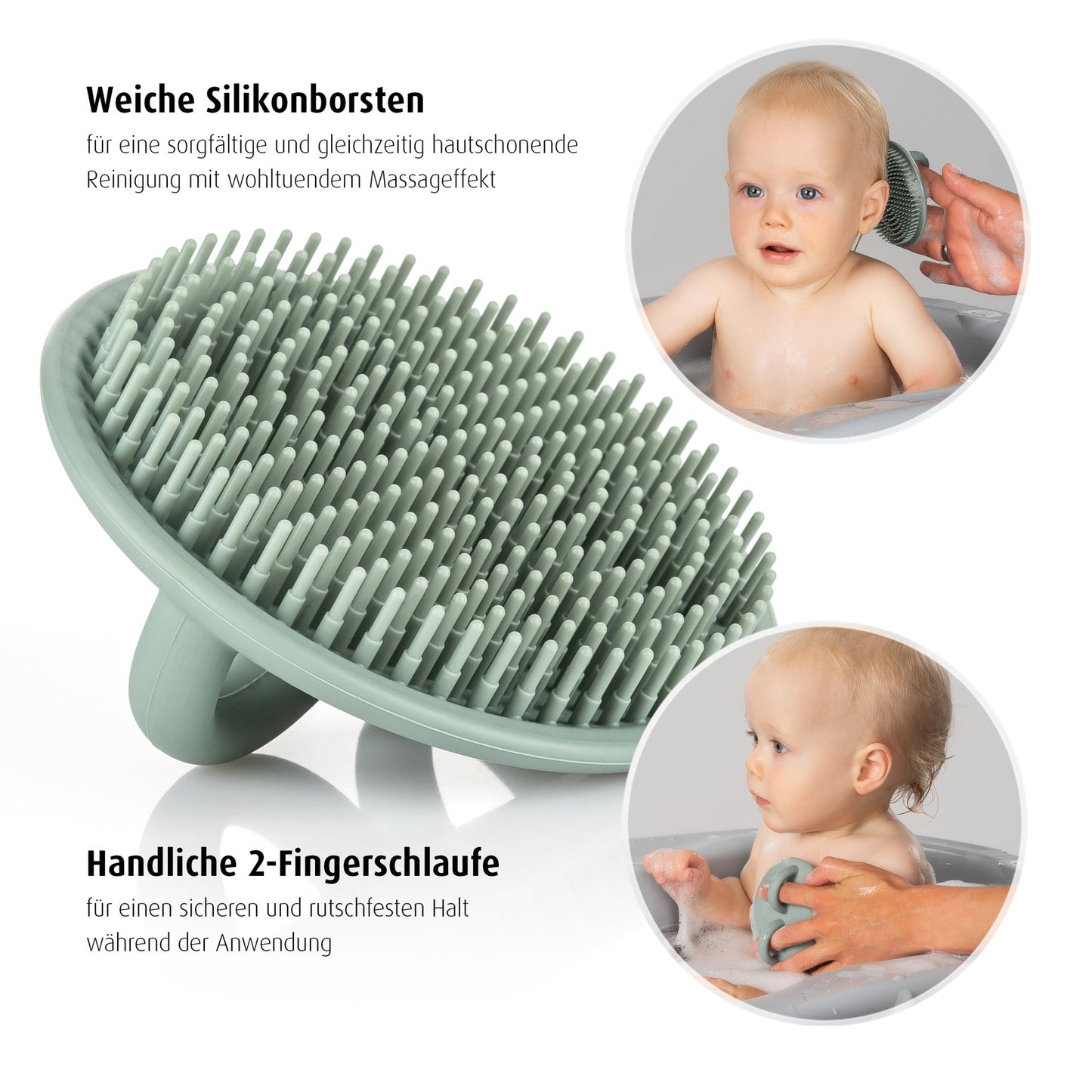 reer BabyCare Badebürste aus weichem Silikon 0m+