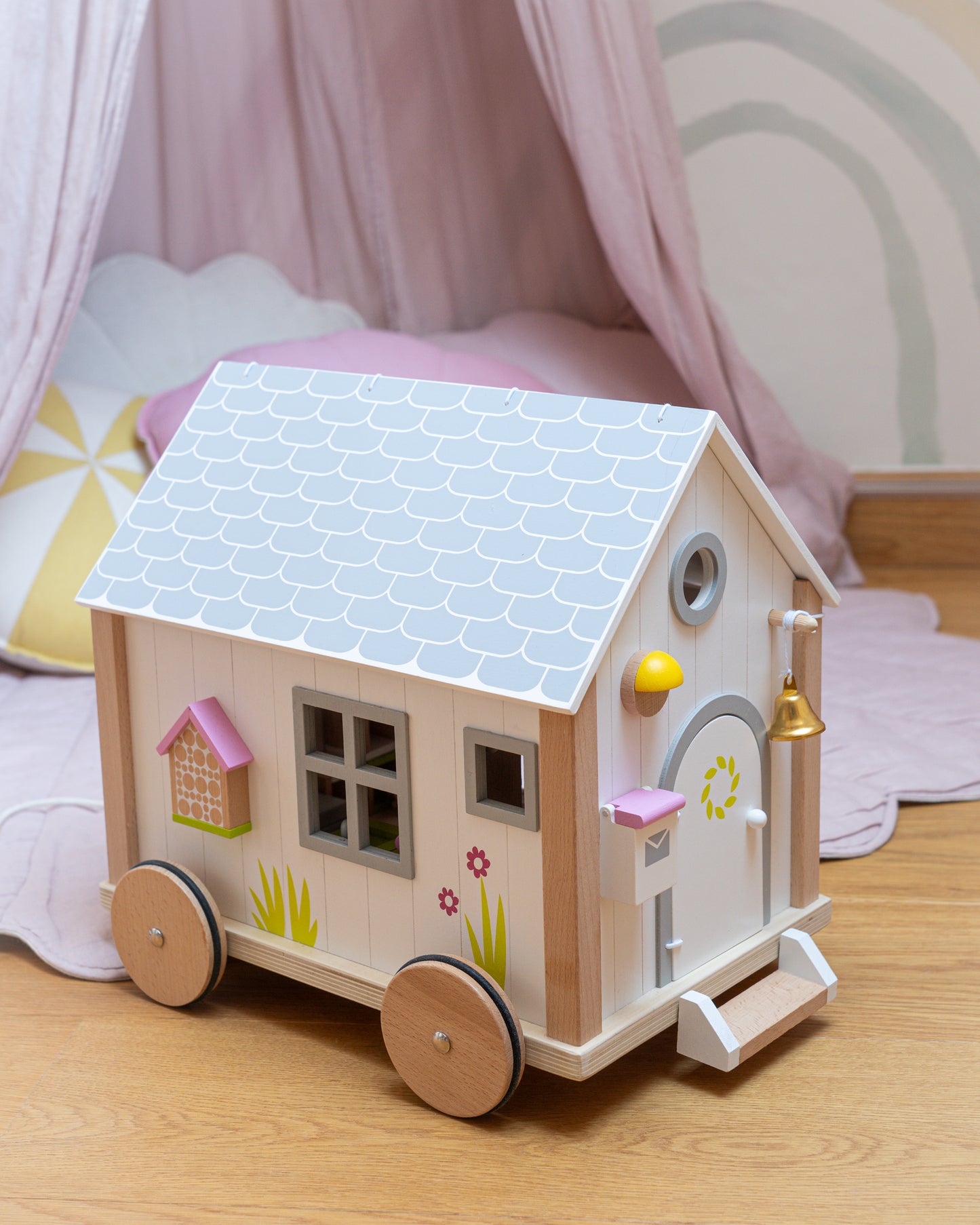 goki 66 Bunter Puppenwagen Tiny Haus Hygge