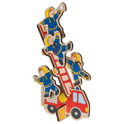 Goki Kinder Aufstellpuzzle Feuerwehr 2J+