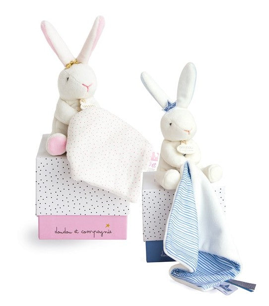 Doudou et Compagnié Baby Schmusetuch Häschen mit Geschenkbox