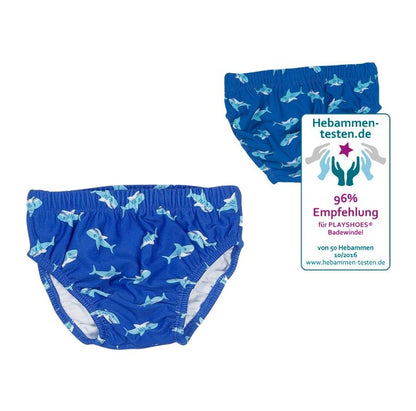 Playshoes Baby Badewindel Hai blau