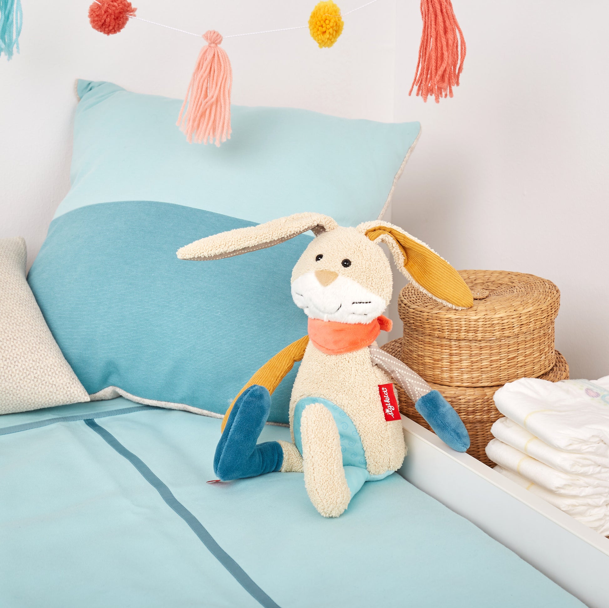 Sigikid Plüschtier Patchwork Hase Sweety 31cm