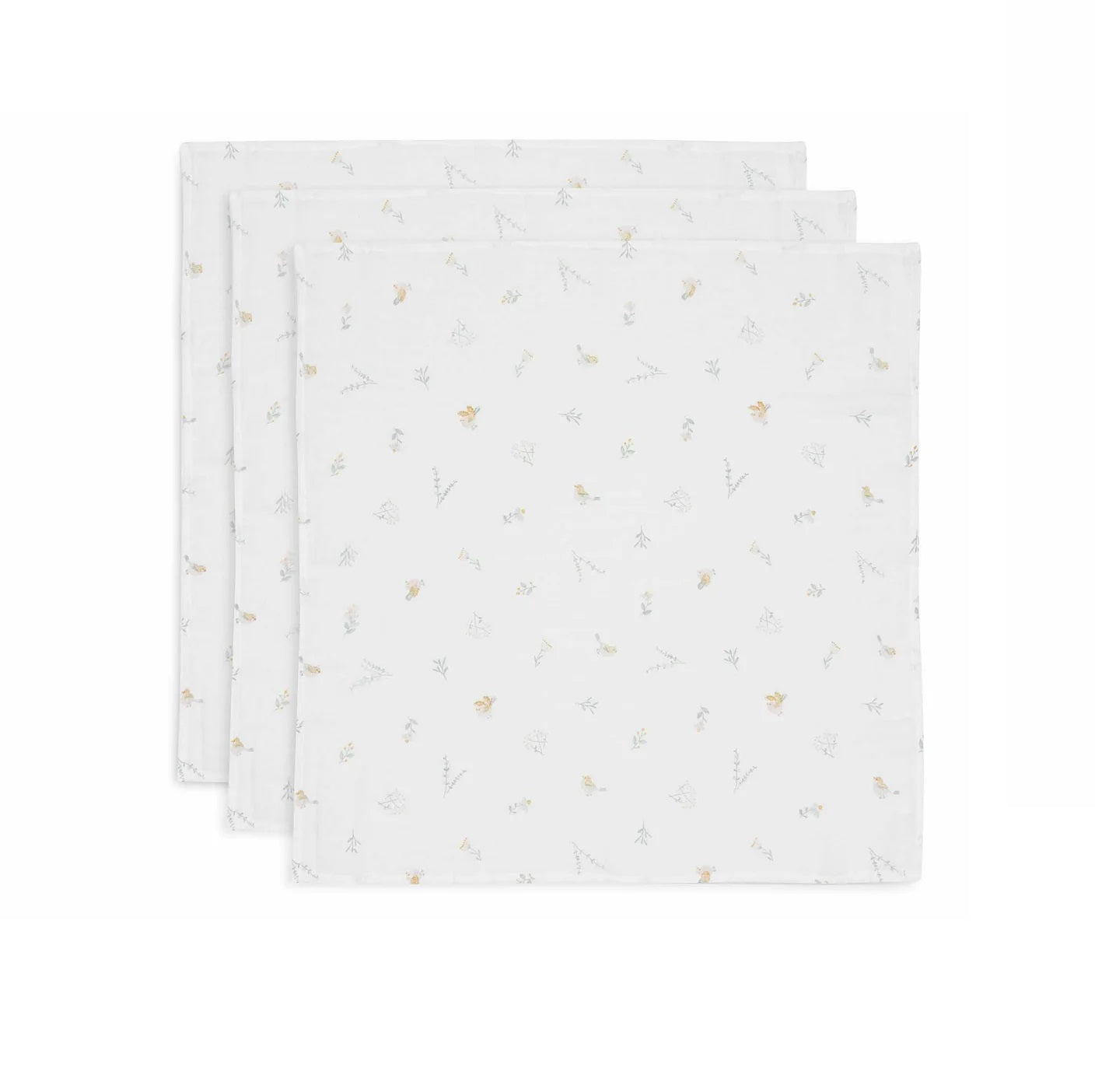 Jollein Mulltücher 70x70cm Lovely Birds 3er Pack