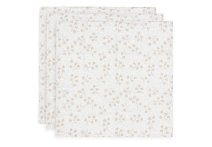 Jollein Mulltücher 70x70cm Leafy Dreams 3er Pack