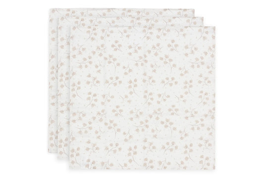Jollein Mulltücher 70x70cm Leafy Dreams 3er Pack
