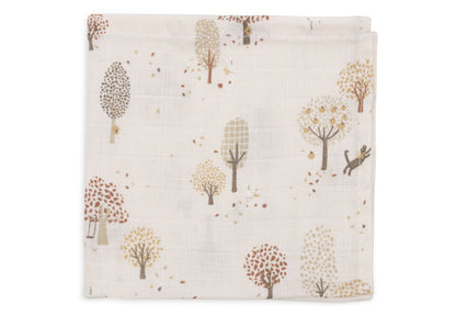 Jollein Mulltuch Klein 31x31cm Tiny Park im 3er Pack