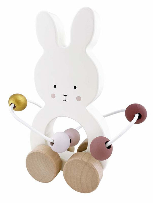 Jabadabado Teddy Motorikschleife Hase Bunny weiß 12m+