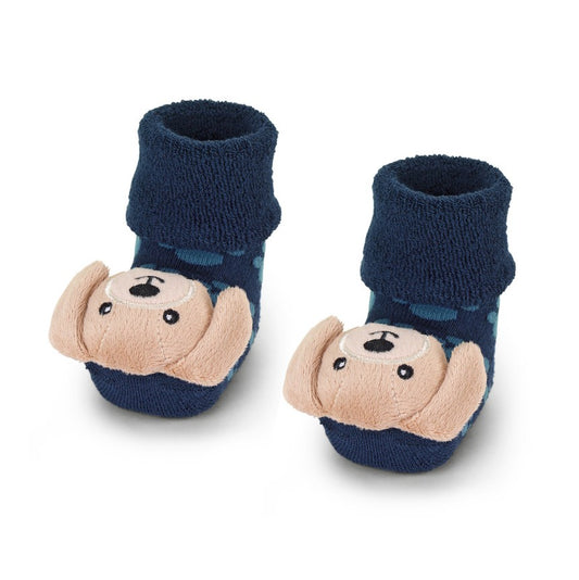 Sterntaler Baby Rasselsocken 4-6 Monate Hund Dunkelblau