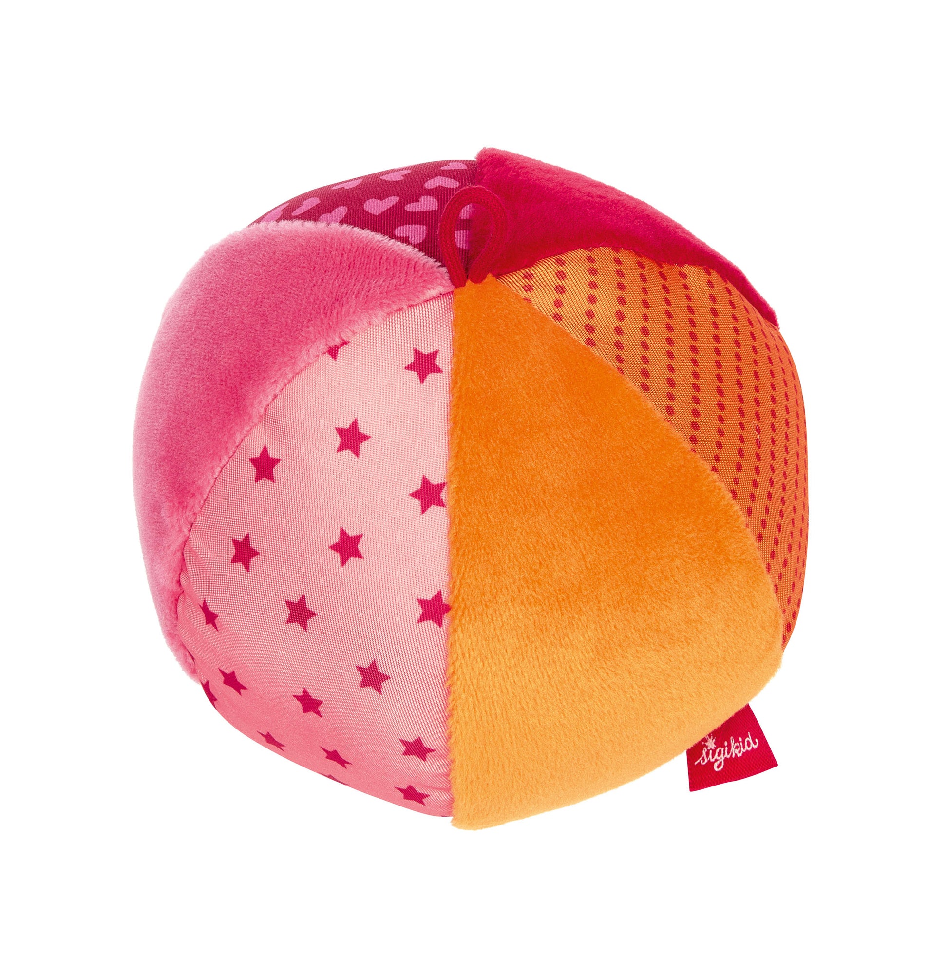 Sigikid Play Q Stoffball 11 cm mit Rassel & Knisterfolie