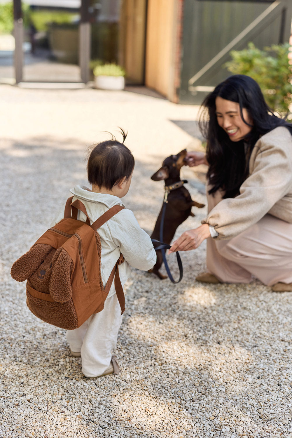 Jollein Kinder Rucksack Hund Diego Braun