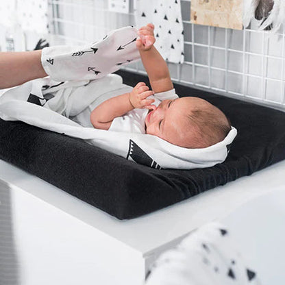 Jollein Wickelauflagenbezug Frottee  50x70cm - Schwarz