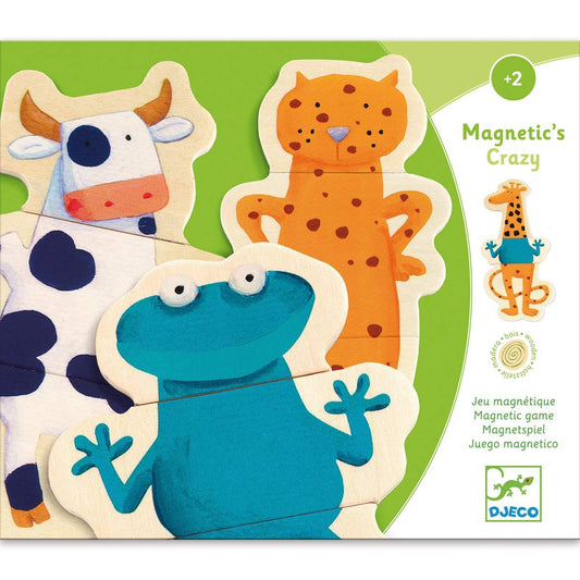 Djeco Magnimo Kinder Magnetspiel Crazy Tiere