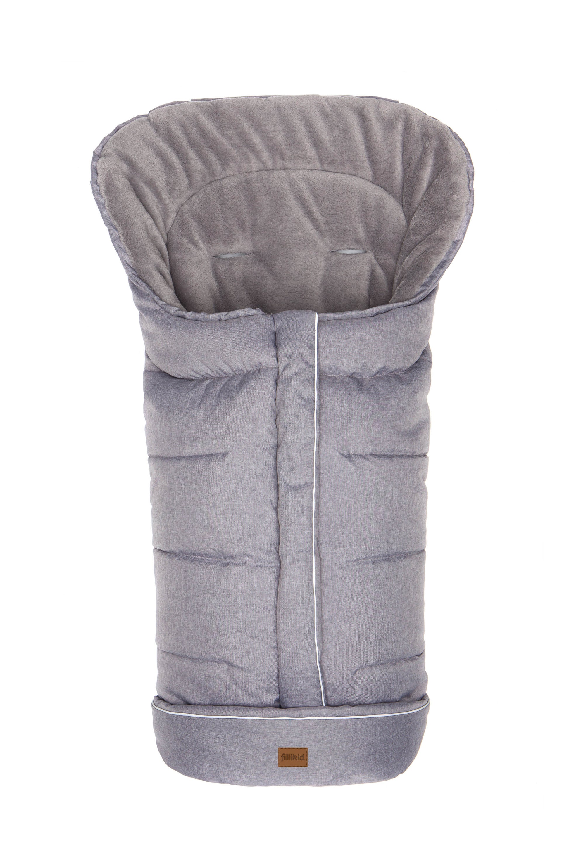 Fillikid Winter Thermo Fußsack K2 Pongee Hellgrau Melange – Baby-Weingart
