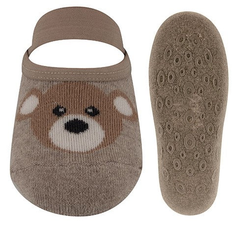 Ewers ABS Anti Rutsch Socke Stoppersocke Bärchen Beige