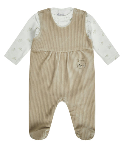 Sterntaler Nicki Cord Stramplerset Katze Lilly sand