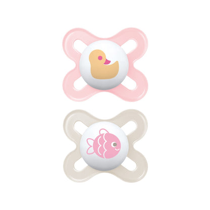 MAM ORIGINAL START Silikon Schnuller Symmetrisch Oval Junge / Mädchen 0-2 M