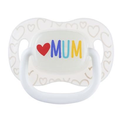 Canpol Baby Silikon Symmetrischer Schnuller Beruhigungssauger  Mum & Dad