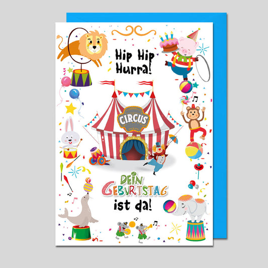 Michel Verlag Geburtstagskarte Circus
