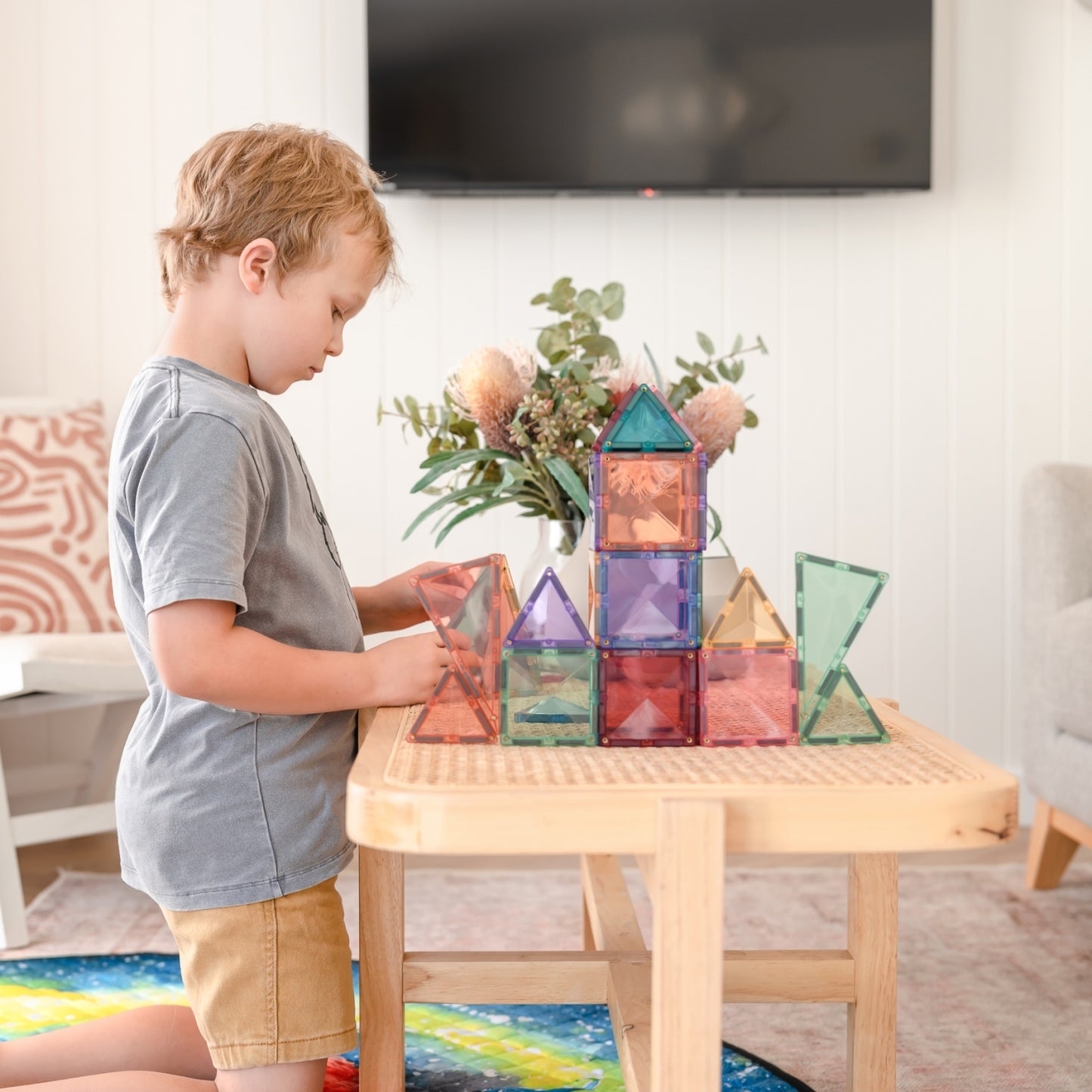 CONNETIX Magnetbausteine Pastel Starter - 64 Teile