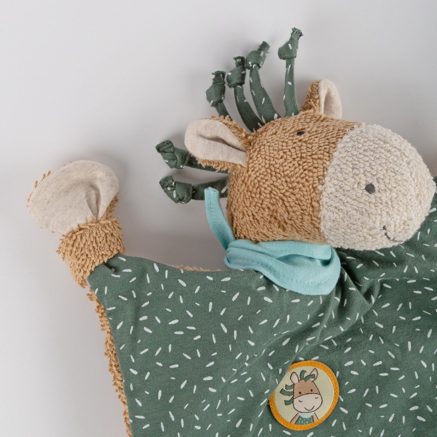Sigikid Frottee Jersey Schmusetuch Pony Grün