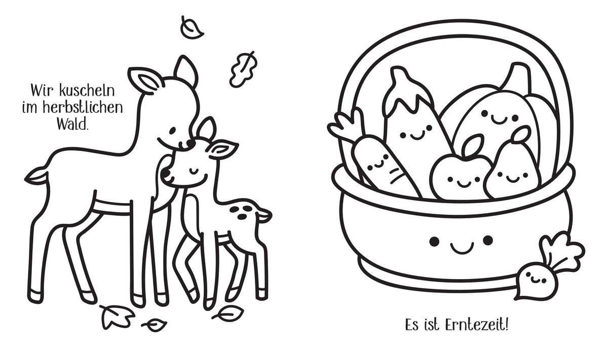 Usborne Malbuch - Kleine Kreativ-Werkstatt Ganz einfach ganz viel ausmalen: Bunter Herbst