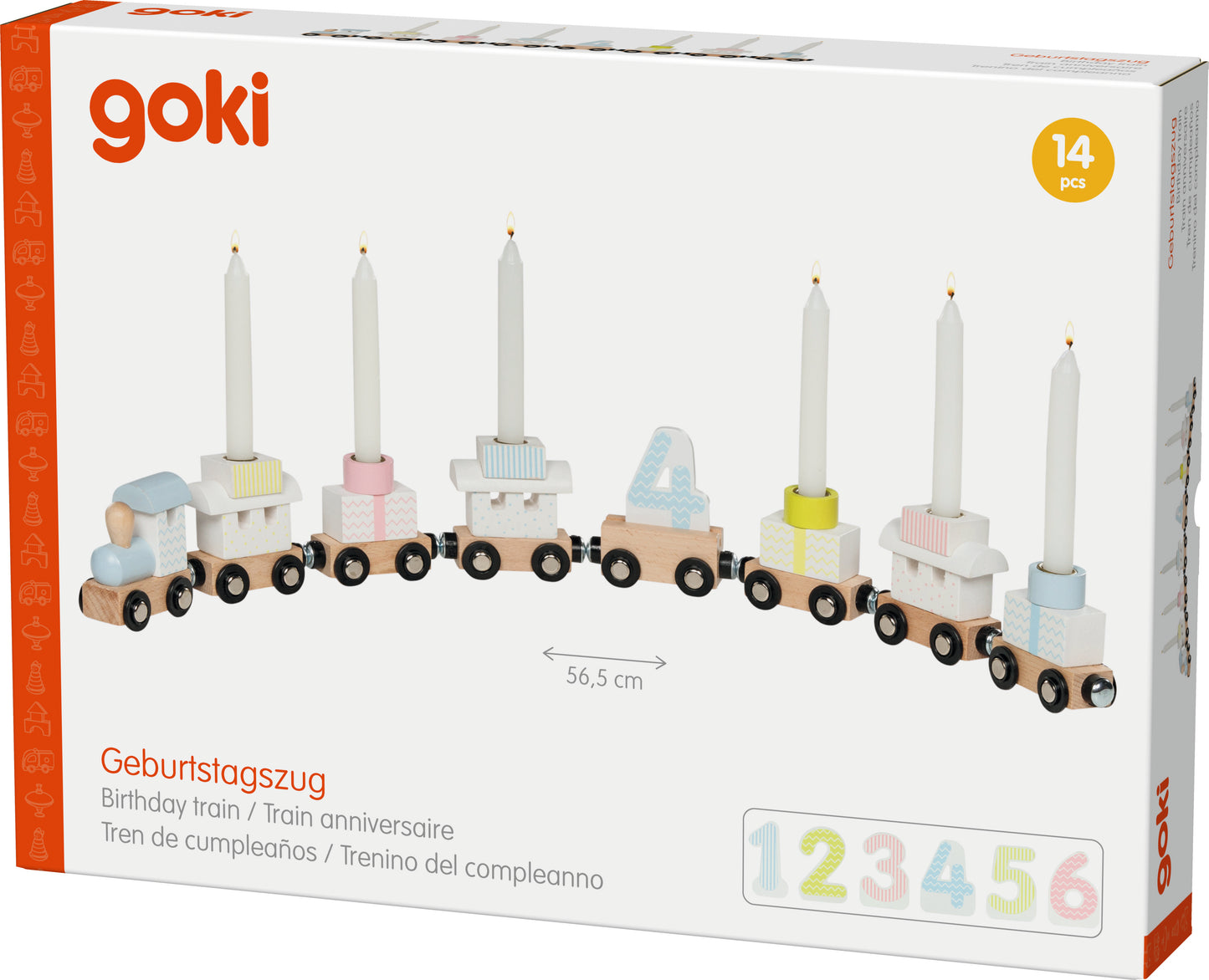 goki Kinder Geburtstagszug Pastell