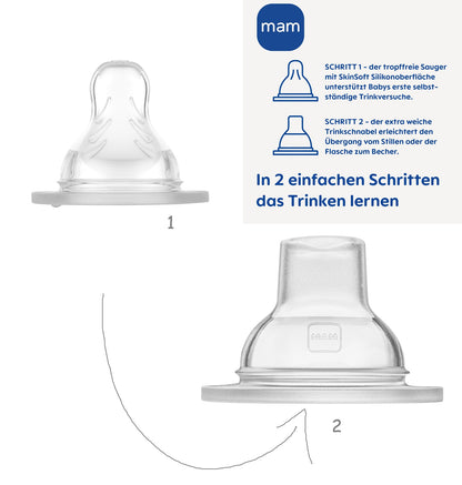 MAM Trainer+ Cup Trinklernflasche Kinderflasche 220ml 4m+